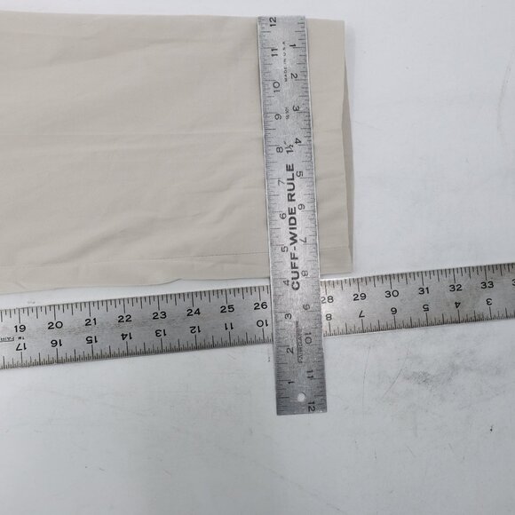 Brioni Journey Trouser mens 32x29 EU50 Sea Island Cotton Neutral flat front pant - Picture 7 of 15